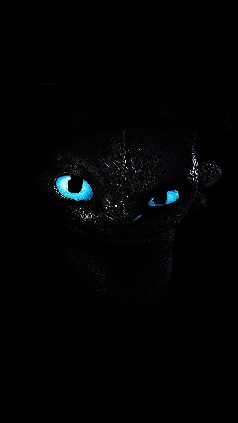 Night fury, amoled, dragon, HD phone wallpaper