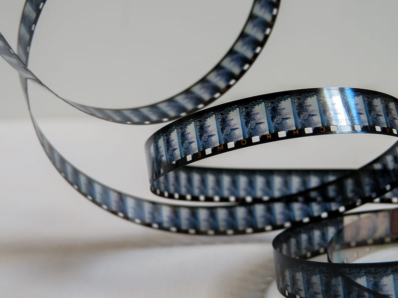 black and blue camera film, HD wallpaper
