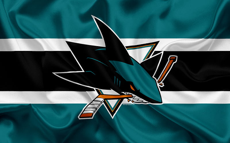 San Jose Sharks, hockey club, NHL, emblem, logo, National Hockey League, hockey, San Jose, California, USA, HD wallpaper