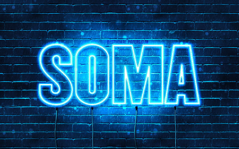 Soma With Names Horizontal Text Soma Name Happy Birtay Soma Popular Japanese Male Names Hd Wallpaper Peakpx