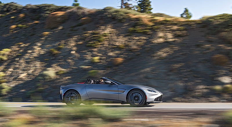 2021 Aston Martin Vantage Roadster (Color: Spirit Silver; US-Spec) - Side , car, HD wallpaper 2021 Aston Martin Vantage Roadster (Color: Spirit Silver; US-Spec) - Side , car, HD wallpaper