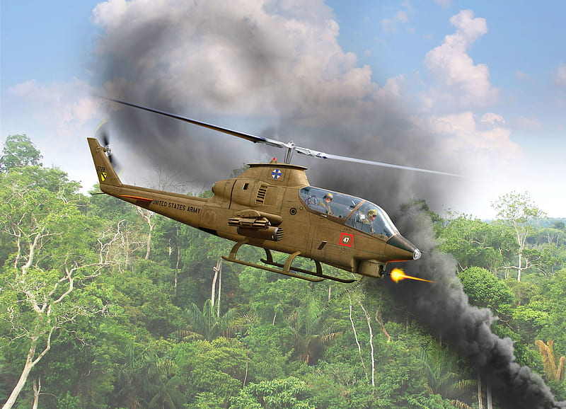 Military Helicopters, Bell AH-1 Cobra, Aircraft, Attack Helicopter, Helicopter, HD wallpaper