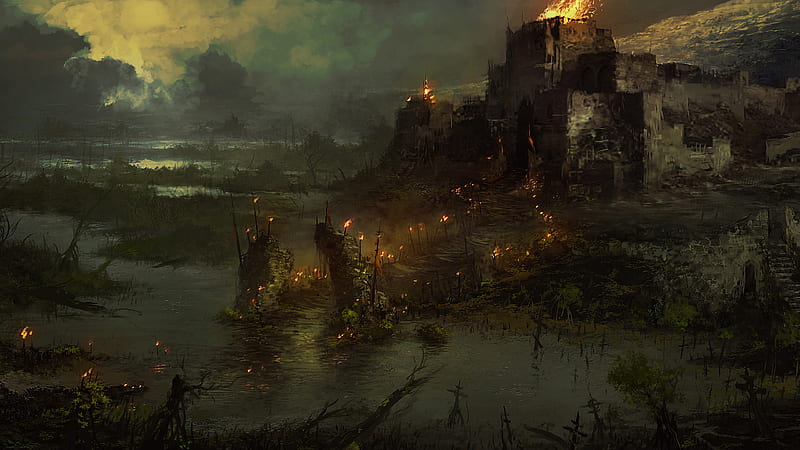 Diablo 4 Fire On The Way Diablo 4, HD wallpaper