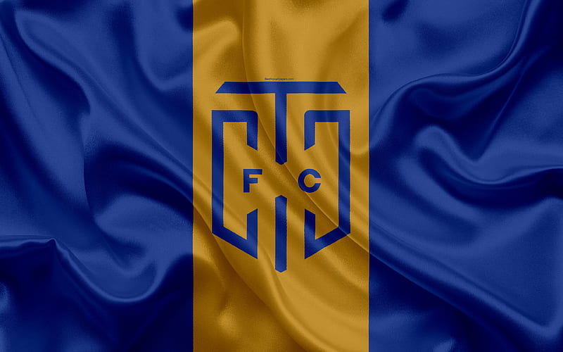 Lykkelig kubiske tackle Cape Town City FC logo, blue gold silk flag, South African football club,  emblem, HD wallpaper | Peakpx