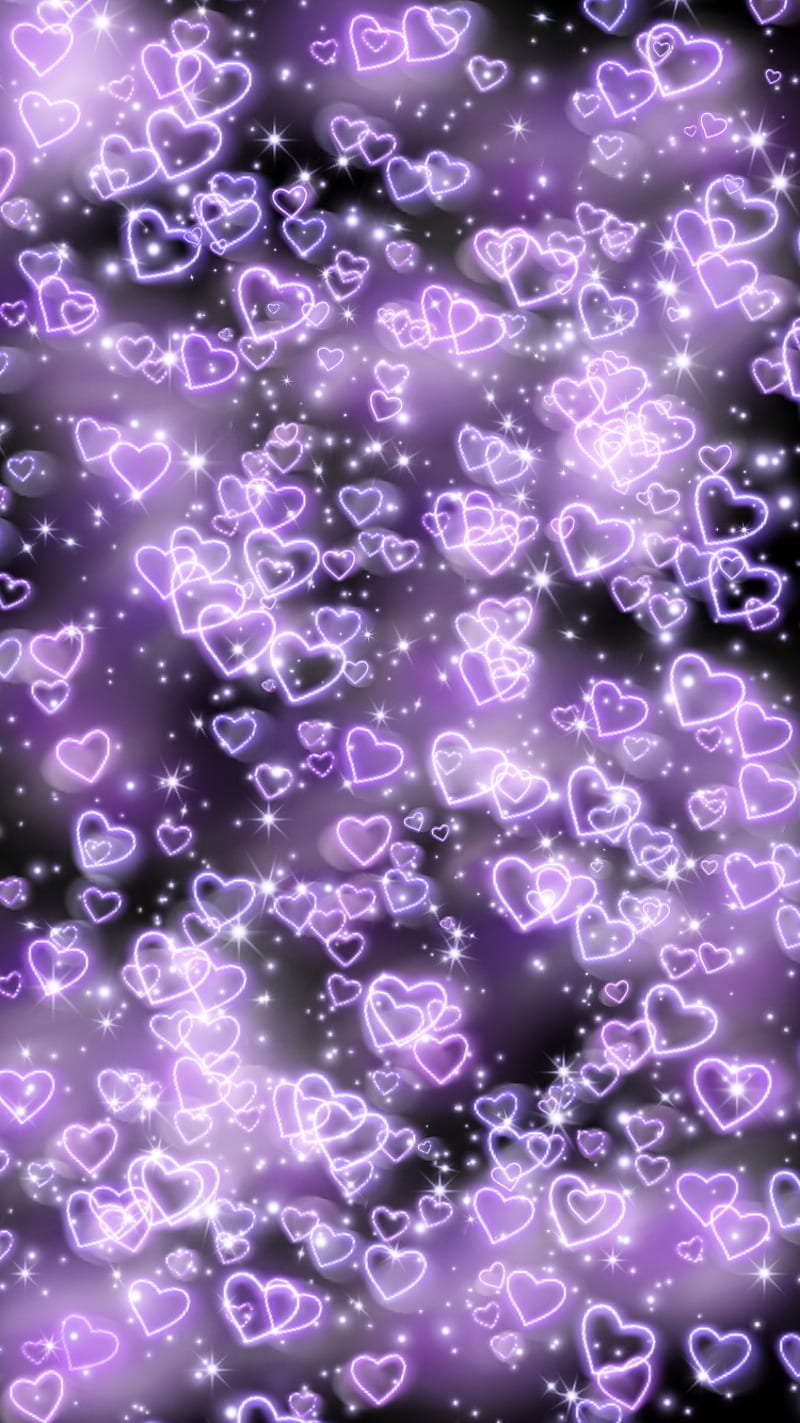 Negro y violeta, colorido, colores, corazones, amor, amor, rosa, púrpura,  Fondo de pantalla de teléfono HD | Peakpx