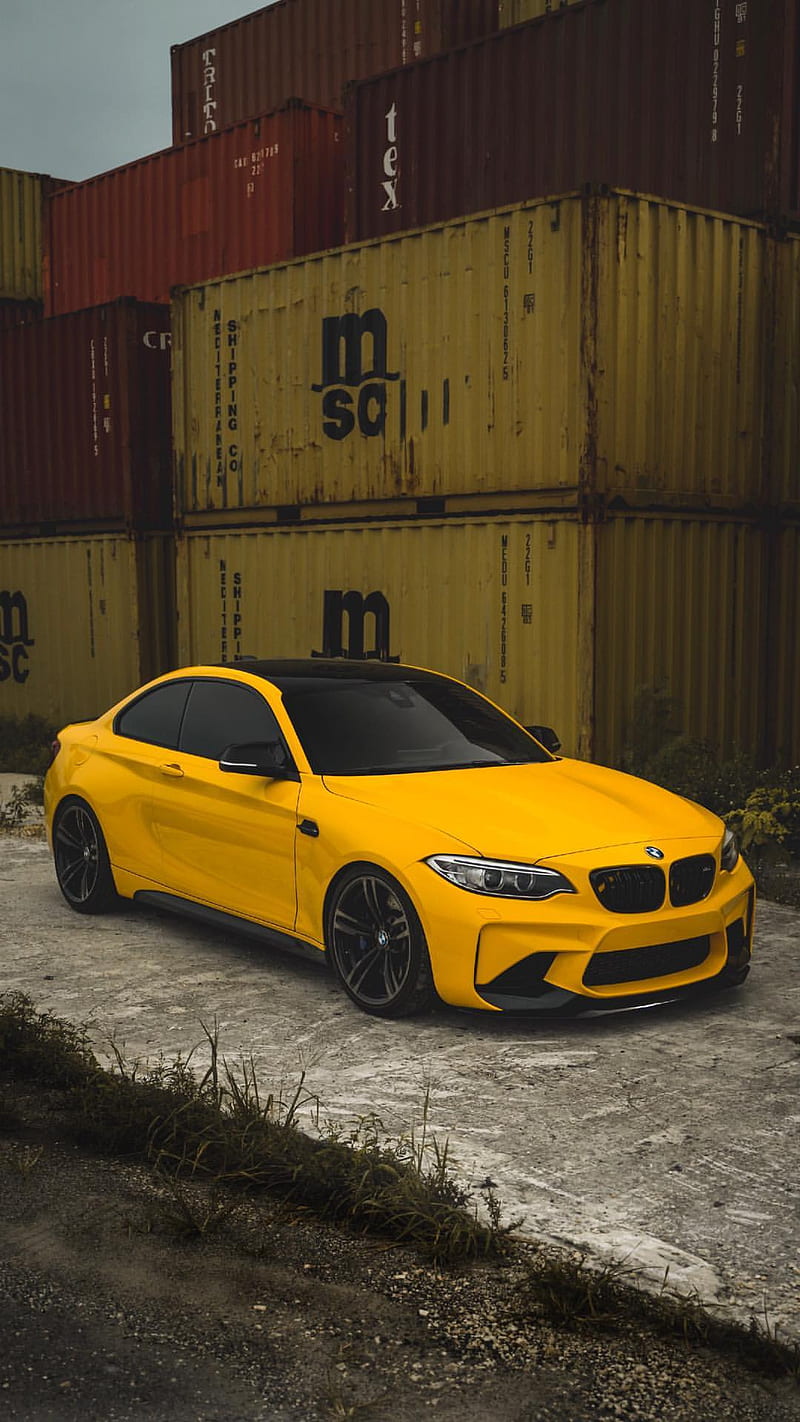 Hd Bmw Yellow Tuning Wallpapers Peakpx