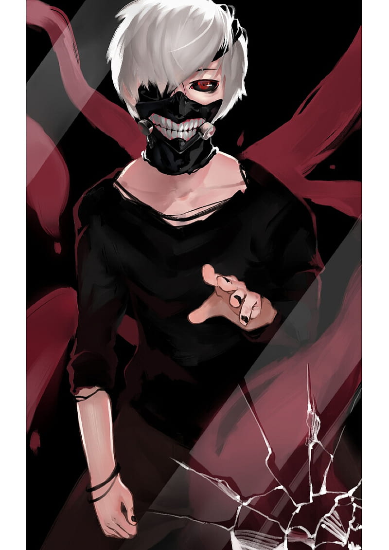 Ken Kaneki, angry, anime boy, 720x1280 wallpaper