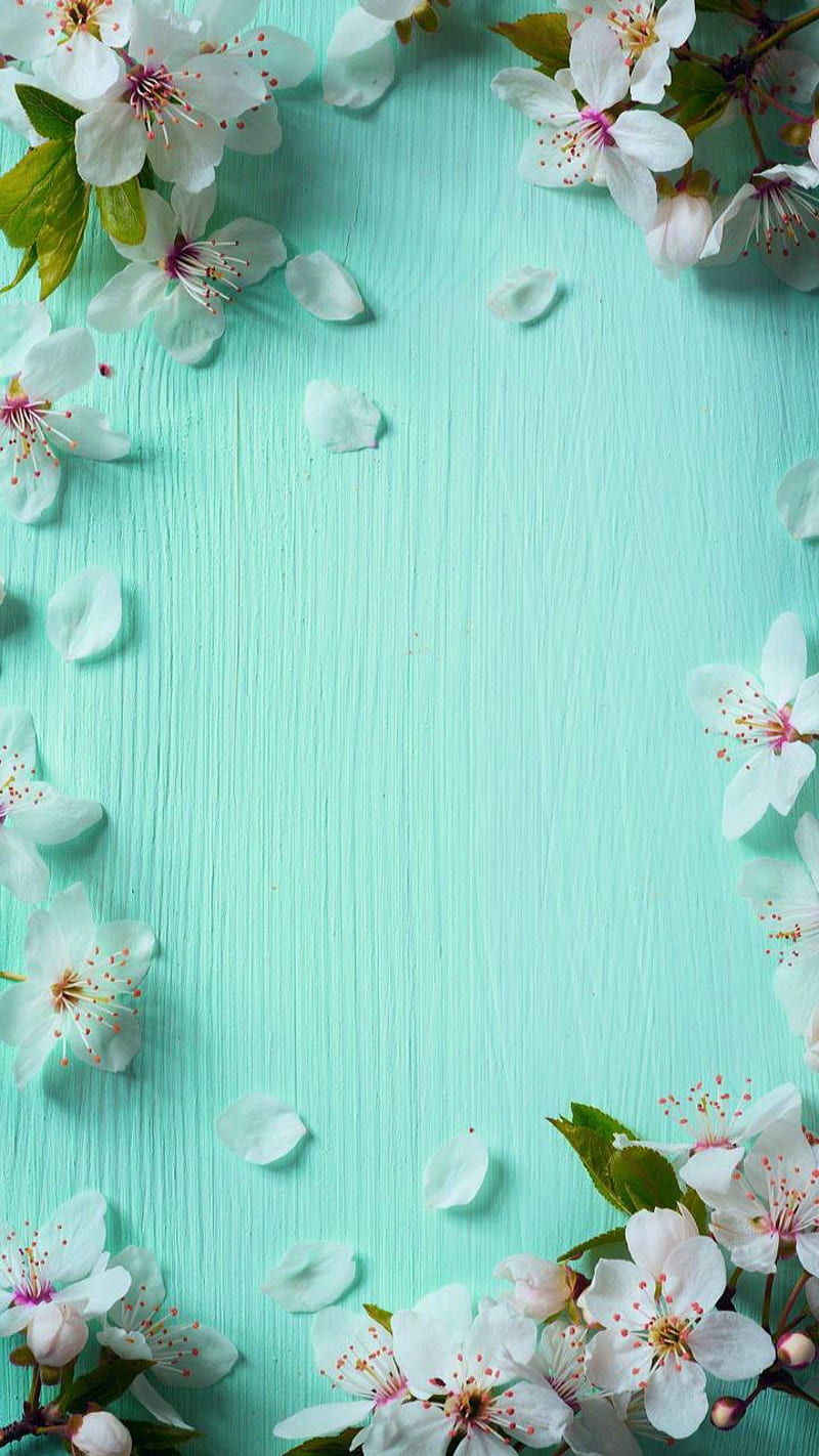 Blue Wood, bird, butterflies, butterfly, flowers, flowers, painting, pink, vintage, HD phone wallpaper
