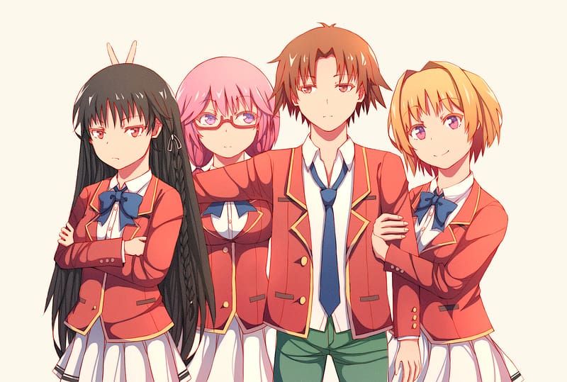 Anime, Kikyō Kushida, Suzune Horikita, Classroom Of The Elite, Airi Sakura, Kiyotaka Ayanokōji, HD wallpaper