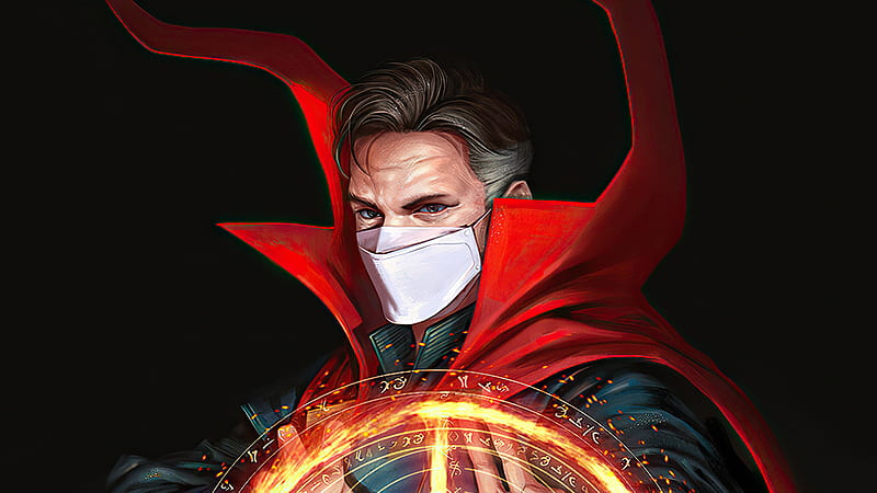 Doctor Strange Mask, doctor-strange, superheroes, artist, artwork, digital-art, artstation, HD wallpaper