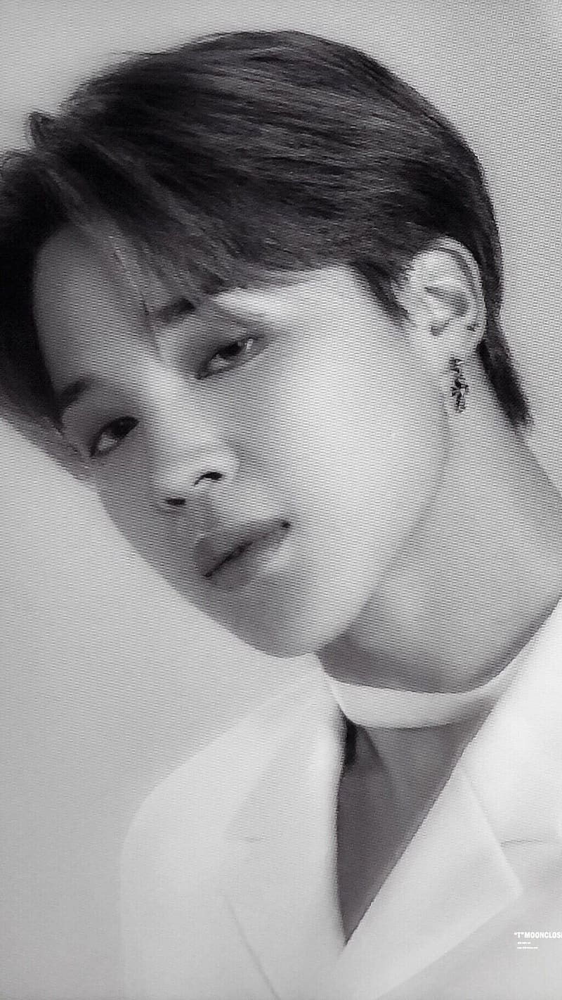 Bts Jimin With Black And White Effect, bts jimin, bts, kpop, black and ...