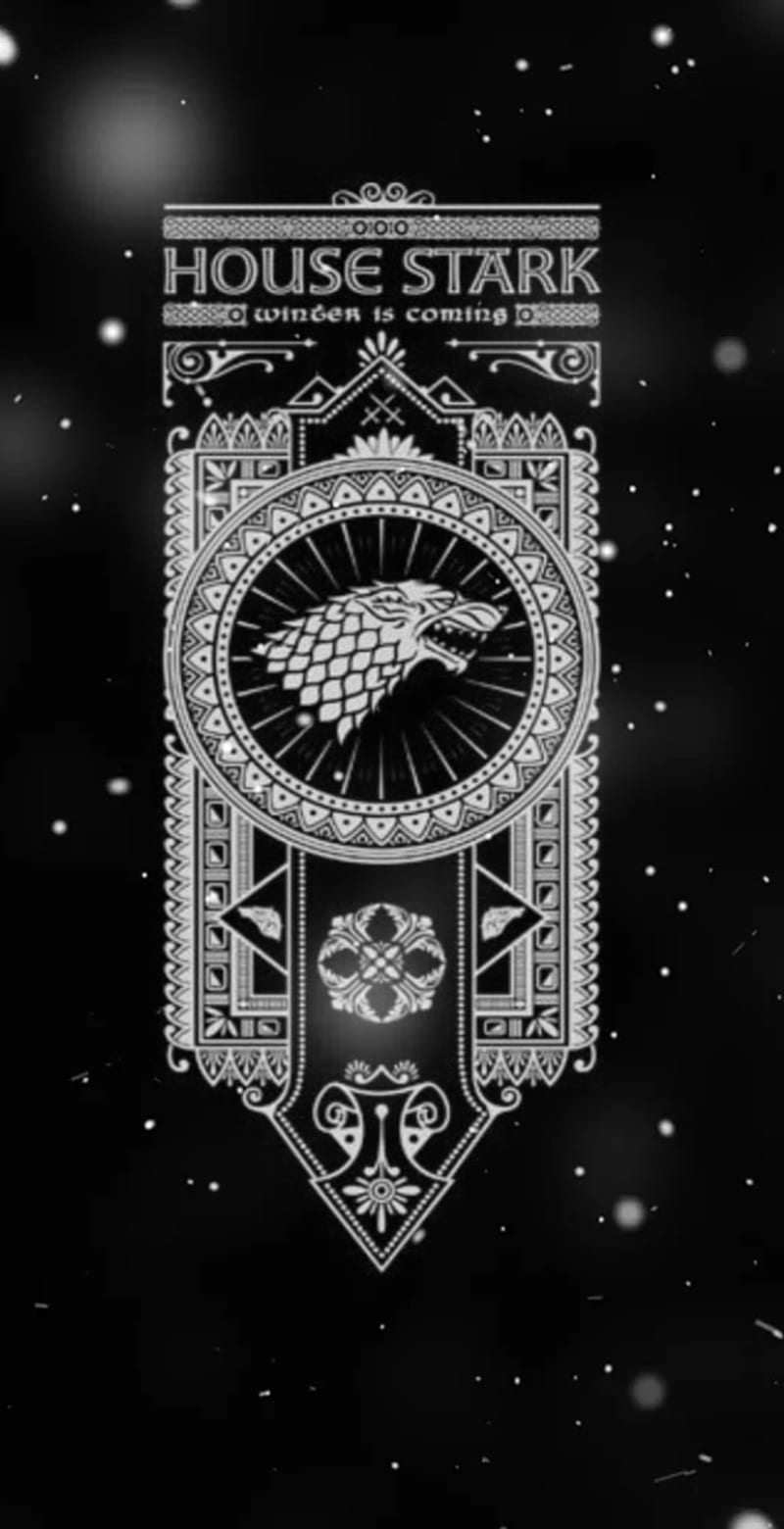 House Stark, arya stark, game of thrones, jon snow, sansa stark, the king in the north, HD phone wallpaper