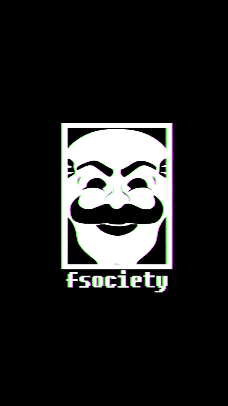 fsociety, hack, logo, mr robot, HD phone wallpaper