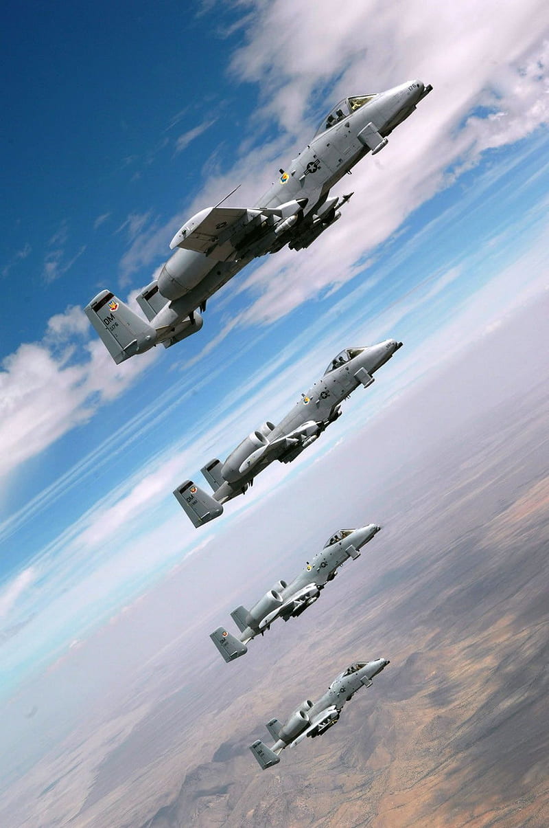 A-10s warthogs, aire, avión, fuerza, chorro, chorros, militar, avión,  aviones, Fondo de pantalla de teléfono HD | Peakpx