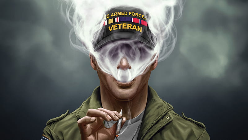 US Armed Force Smoking Cigarette, artist, artwork, behance, digital-art, HD wallpaper
