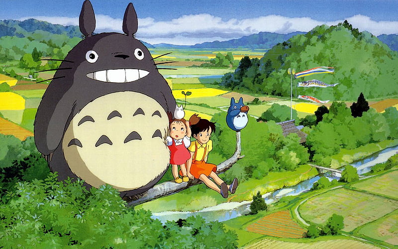 My Neighbour Totoro, anime, neighbour totoro, miyazaki hayao, hayao miyazaki, miyazaki, HD wallpaper