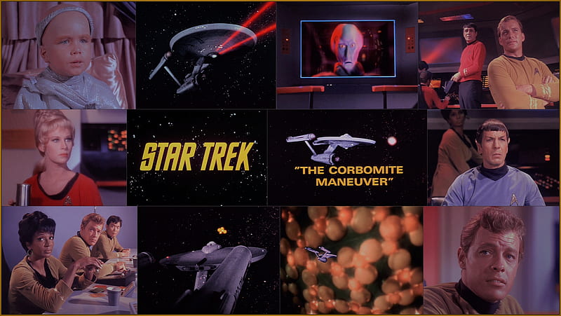 The Corbomite Maneuver, Enterprise, Bailey, Kirk, Star Trek, Balok, Spock, HD wallpaper
