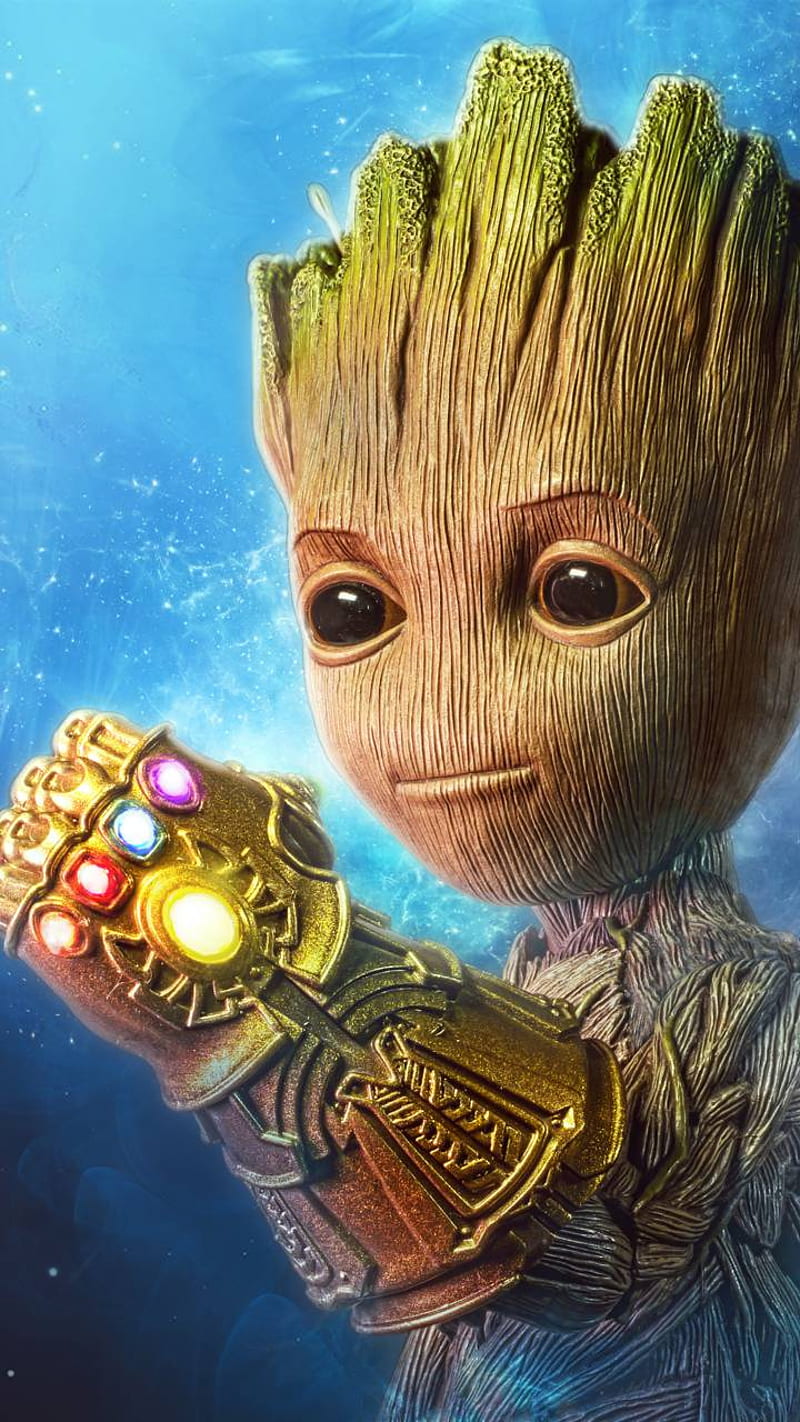 Baby Groot , infinity war, avengers, marvel, heros, infinity gauntlet, guardians, galaxy, HD phone wallpaper