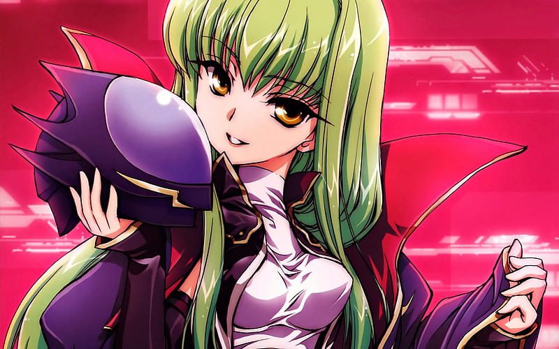 C.C, cute, code geass, cc, anime girl, sexy, green hair, HD wallpaper