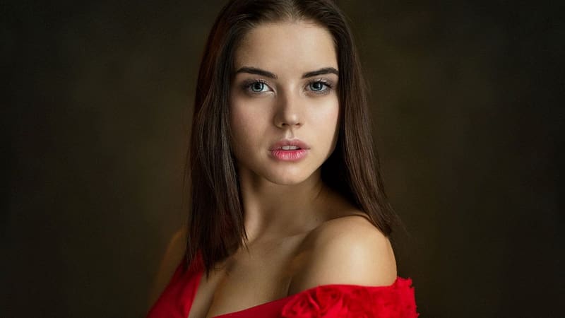 Tatyana Kozelkina Beautiful Woman Long Hairs Pretty Face Red Dress Hd Wallpaper Peakpx