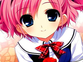 Grisaia no kajitsu frontwing fumio game cgo rakuen knife komine sachi maid  pink hair short hair weapon wallpaper, 2560x1440, 96891