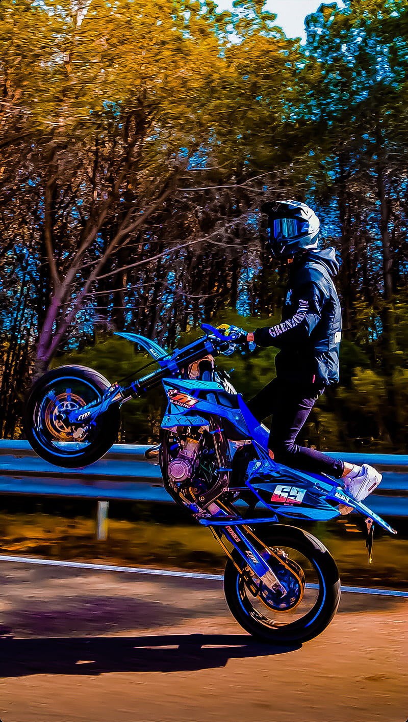 Luca Ghilardi 4, motorcycle, super, motor, stunt, night, dirt, exhaust, bike, stunts, HD phone wallpaper
