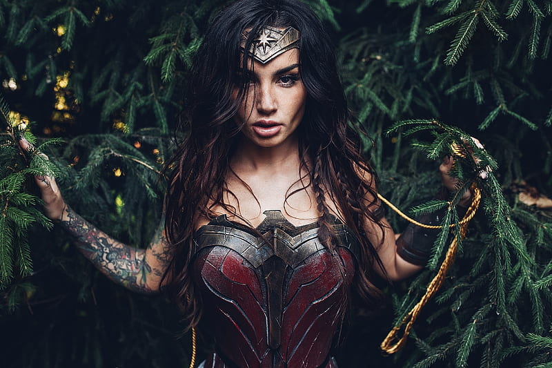Wonder Woman Cosplay Fantasy, wonder-woman, superheroes, cosplay, fantasy, HD wallpaper