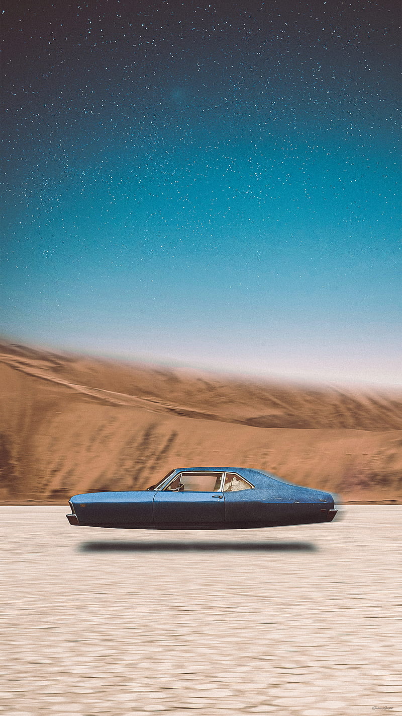 Floating Car, desert, future car, galaxy, landscape, sci fi, sci fi car ...