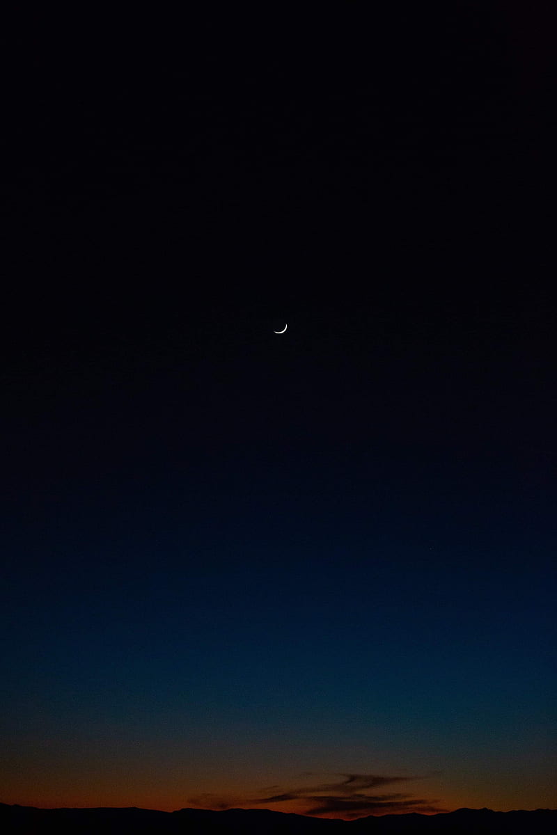 night, moon, sky, night sky, HD phone wallpaper