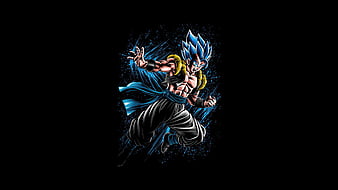 Download wallpaper 800x1280 dragon ball, blue power, gogeta, art, samsung  galaxy note gt-n7000, meizu mx 2, 800x1280 hd background