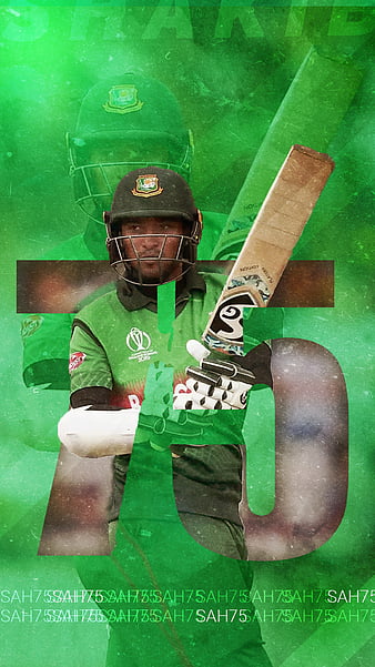 Test Matches Print | Cricket Posters | Shakib Al Hasan