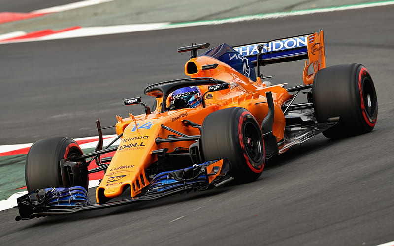 Fernando Alonso raceway, 2018 cars, Formula 1, McLaren MCL33, F1, McLaren 2018, F1 cars, new McLaren F1, MCL33, McLaren, HD wallpaper