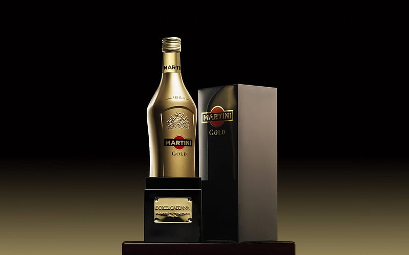 Martini gold Liquor-brand advertising, HD wallpaper