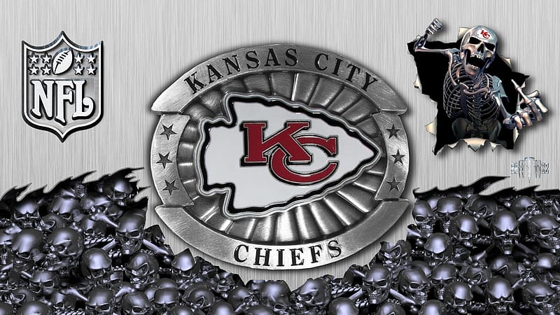 Buckle and Skulls-Chiefs, Kansas City Chiefs Football, Kansas City Chiefs Logo, Kansas City Chiefs wallpapper, Kansas City Chiefs Background, Chiefs, Kansas City Chiefs, Kansas City Chiefs NFL 3-D logo, NFL Kansas City Chiefs Background, HD wallpaper