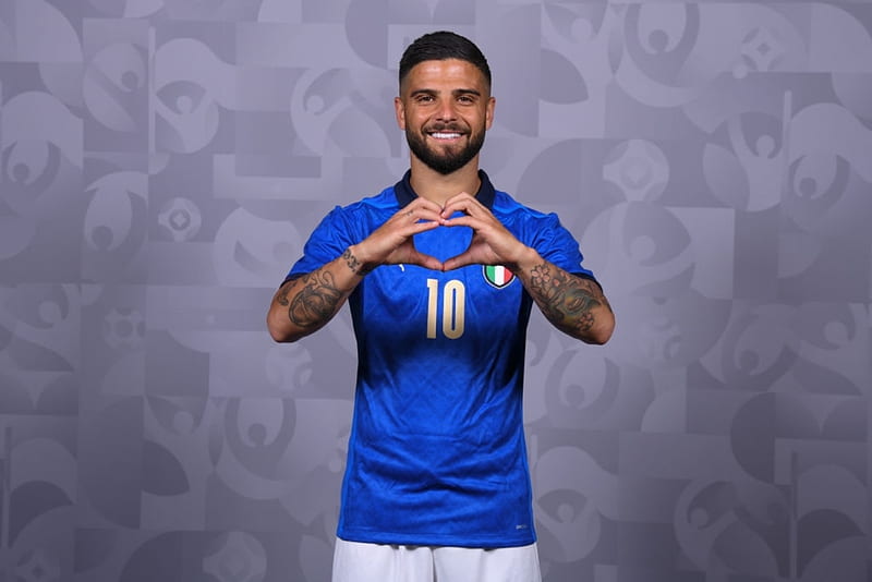 Lorenzo Insigne, love, soccer, italia, euro 2020, football, heart, italy, napoli, HD wallpaper