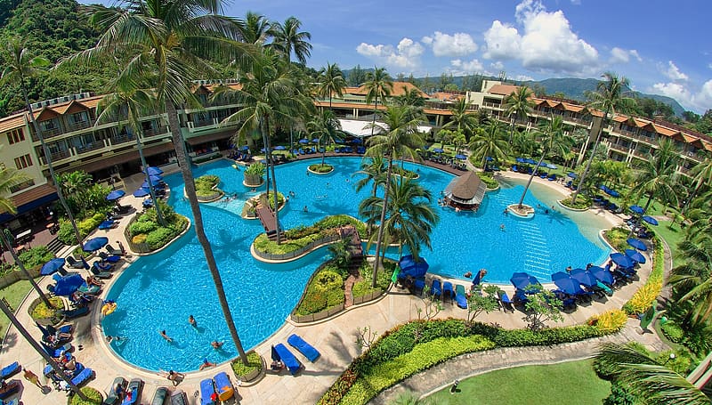 Holiday, Resort, Pool, Thailand, Phuket, , Palm Tree, HD wallpaper