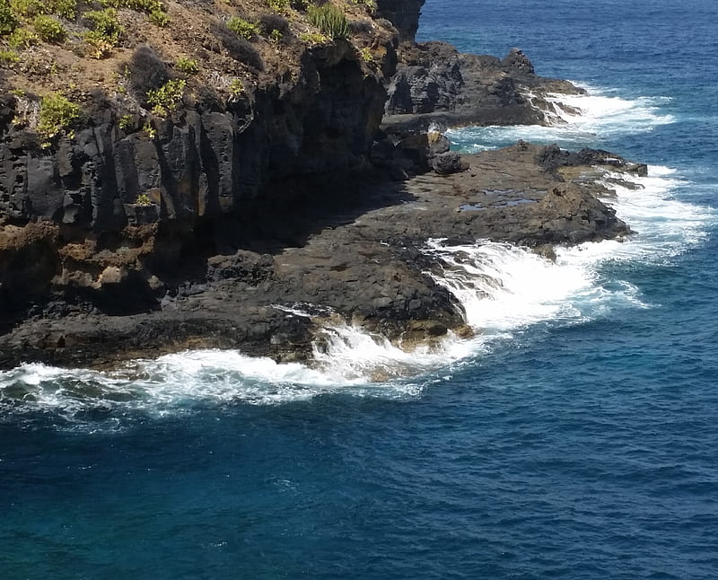 La Palma Island, bonito, island, la palma, ocean, volcanic island, water, HD wallpaper