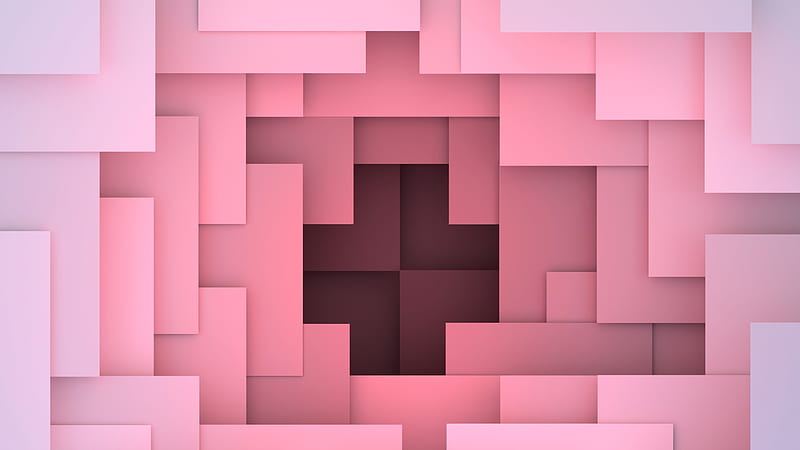 Formas geométricas cuadradas rosa geométricas, Fondo de pantalla HD | Peakpx