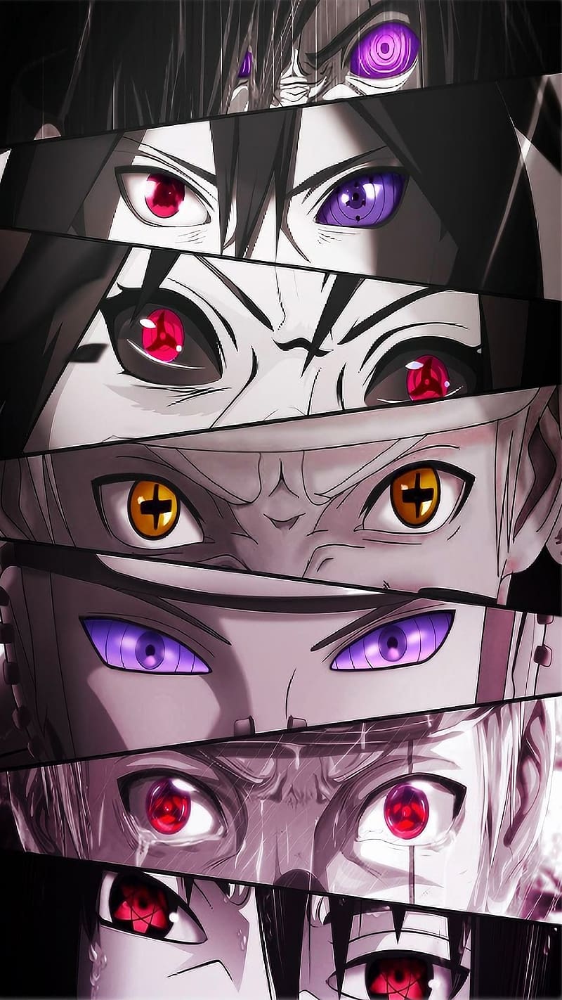 Naruto Eyes, Anime Naruto Eyes Poster, anime, eyes poster, sage mode, animation, HD phone wallpaper