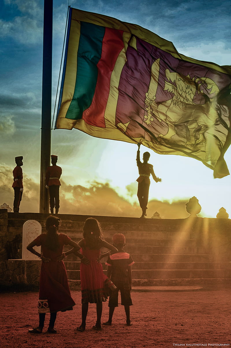 Sri Lanka, evening, military, sunset, HD phone wallpaper