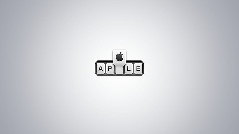 Apple Keyboard, apple, black, keyboard, white, HD wallpaper | Peakpx