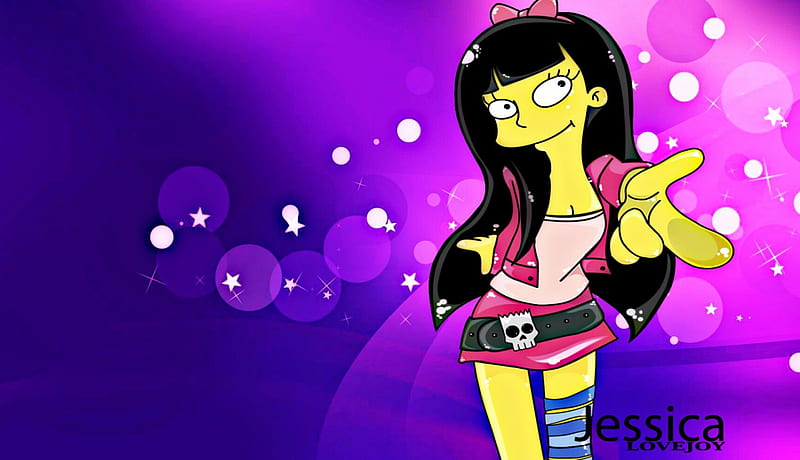 Jessica Lovejoy , cute, TV Series, Jessica Lovejoy, The Simpsons, Cartoons, HD wallpaper