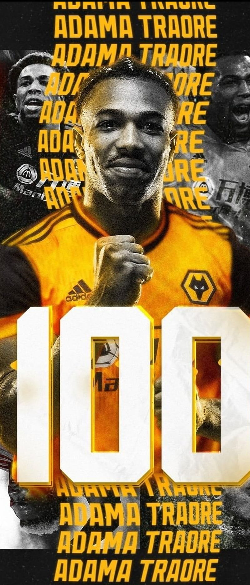 Adama Traore, football, premier league, soccer, wolverhampton, wolves, HD phone wallpaper