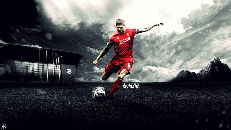 Soccer, Steven Gerrard, Liverpool F.C., HD wallpaper