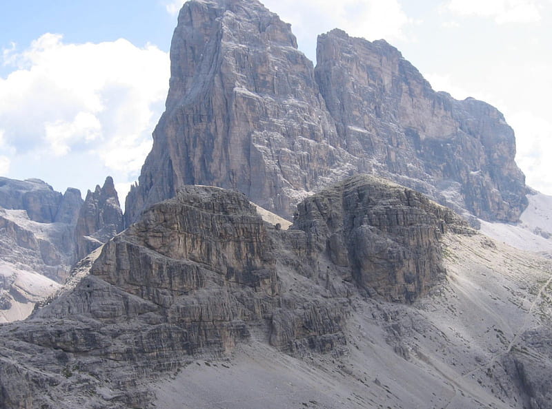Croda dei Toni, Dolomiti, Italy, dolomiti, climbing, mountains, italy, HD wallpaper