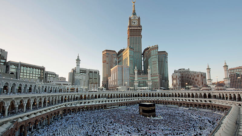 Mecca With Crowd During Morning Time Ramzan, HD wallpaper | Peakpx