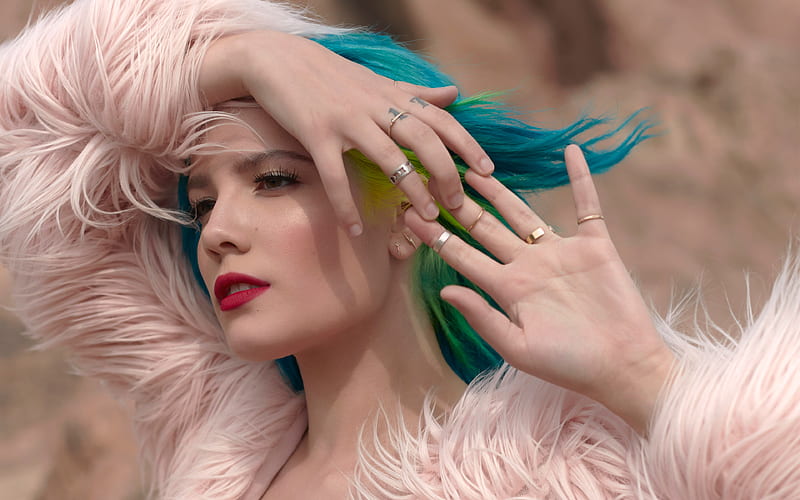 Halsey's Blue Hair: The Significance of the Color in Her Music - wide 5