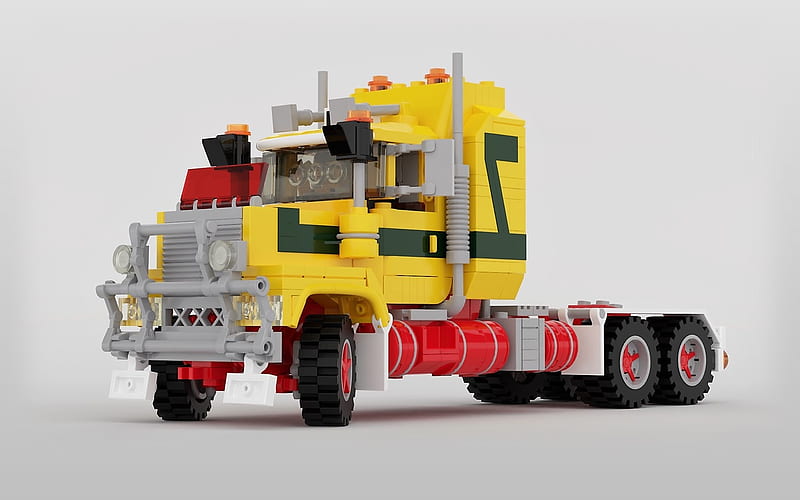 Lego Truck, toy, truck, Lego, car, HD wallpaper