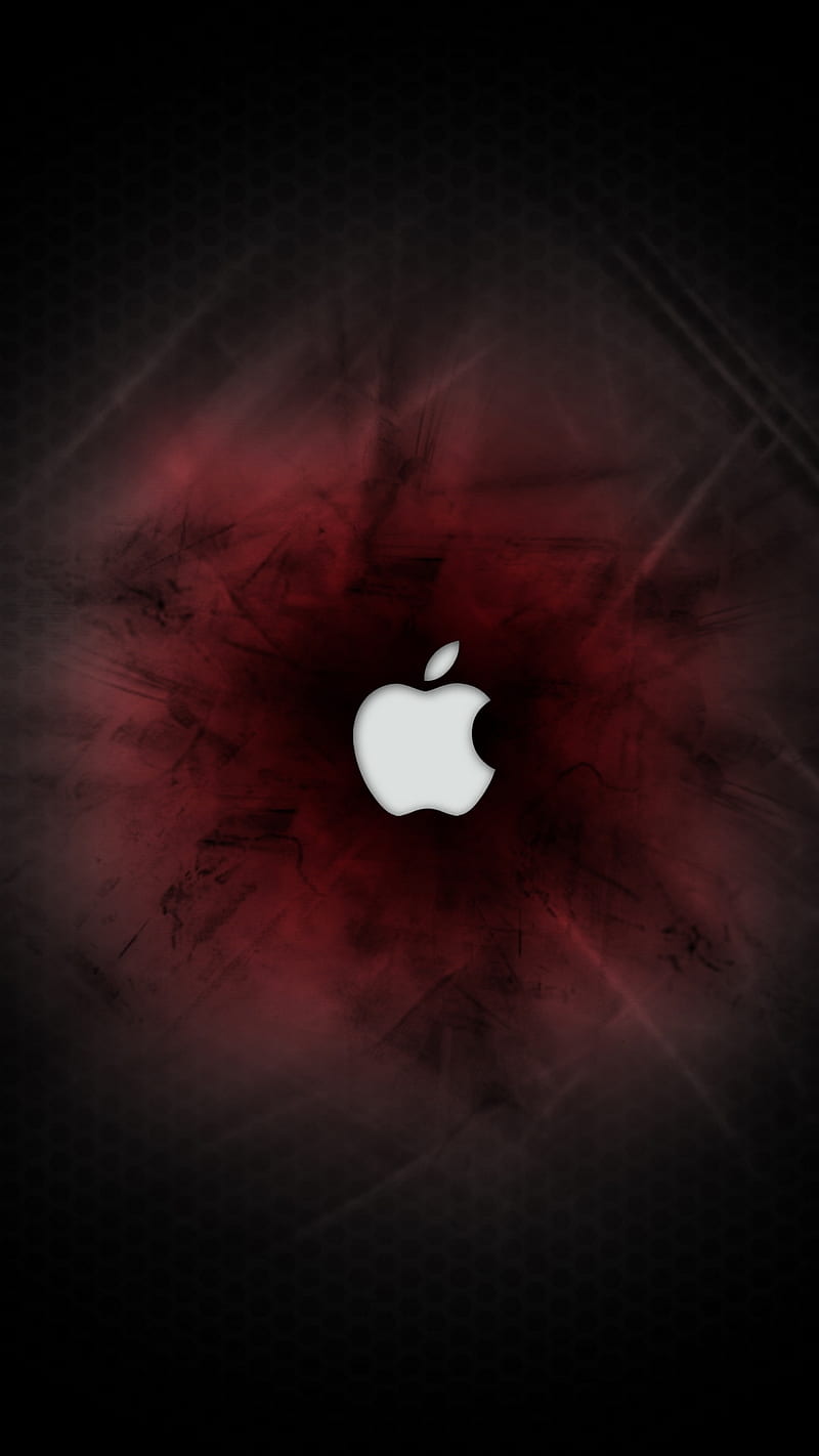 Apple grunge, black, red, HD phone wallpaper | Peakpx