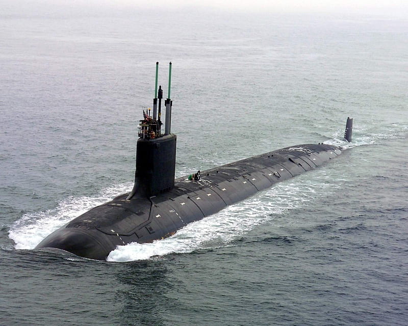 US Navy Submarine, submarine, uss ohio, navy submarine, boomer, ohio class, HD wallpaper